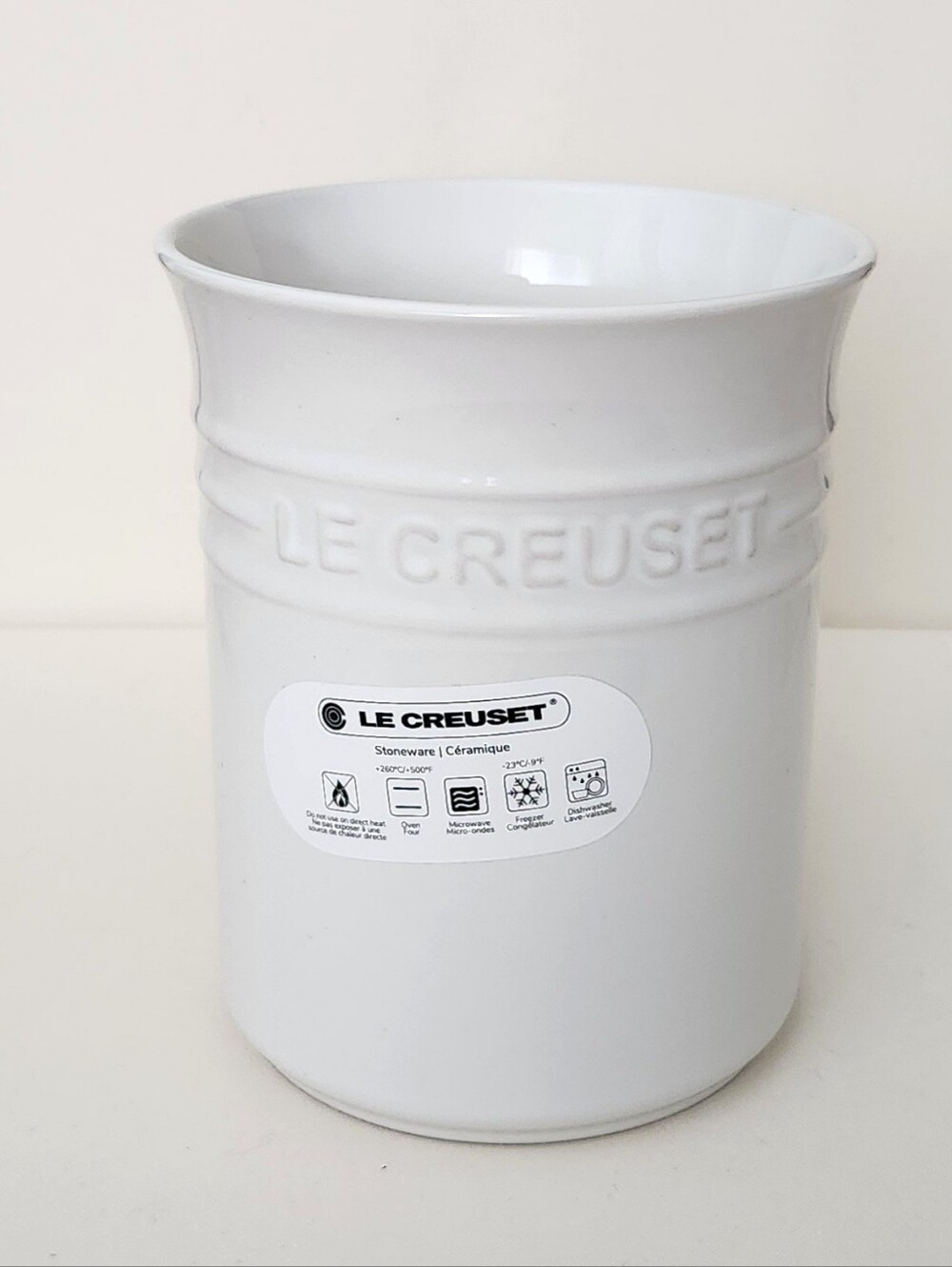 Le Creuset Kitchen Utensil Crock White 1 L